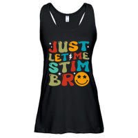 Just Let Me Stim Bro Funny Autism Awareness Ladies Essential Flowy Tank