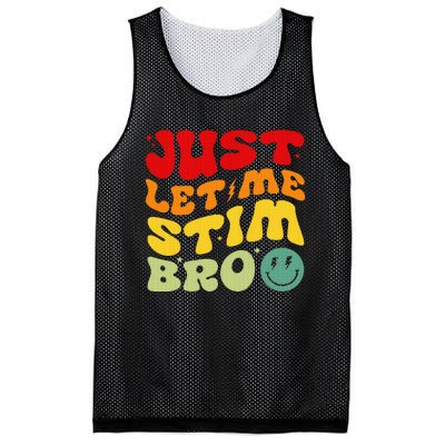 Just Let Me Stim Bro Autism Awareness Mesh Reversible Basketball Jersey Tank