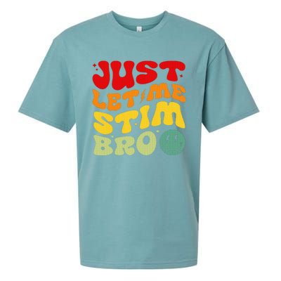 Just Let Me Stim Bro Autism Awareness Sueded Cloud Jersey T-Shirt