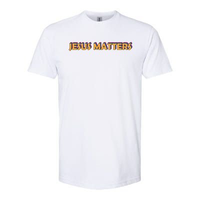 Jesus' Life Matters He Died Ll And He Is My Superhero Gift Softstyle CVC T-Shirt