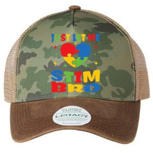 Just Let Me Stim Bro Funny Autism Awareness Month Legacy Tie Dye Trucker Hat