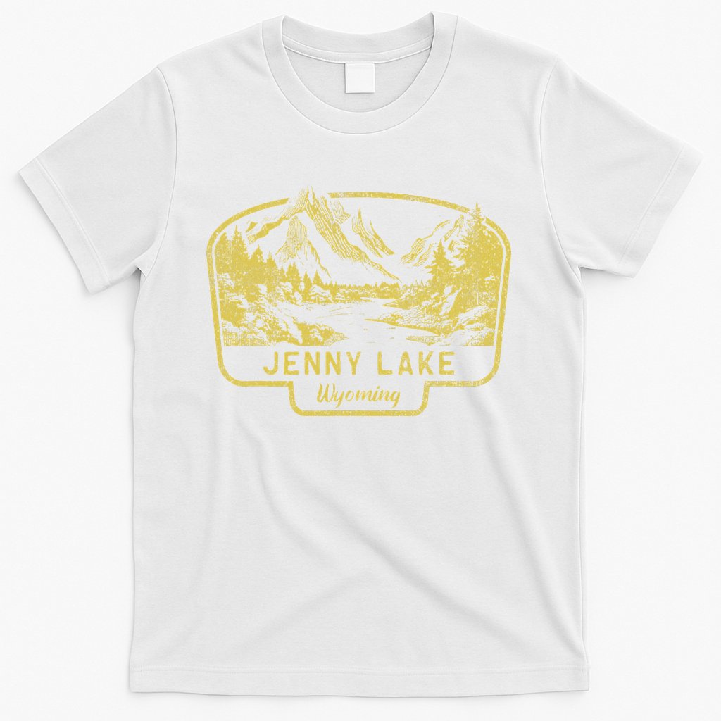 Jenny Lake Mountains Wyoming Hiking Outdoors Vintage T-Shirt