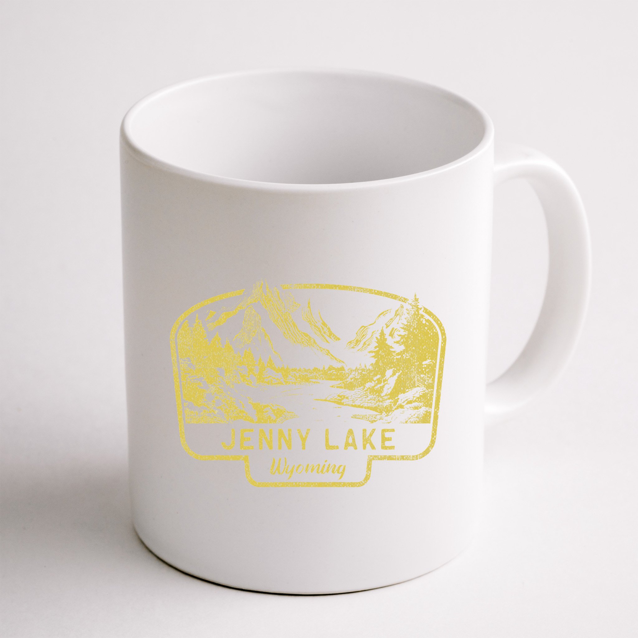 Jenny Lake Mountains Wyoming Hiking Outdoors Vintage Mug