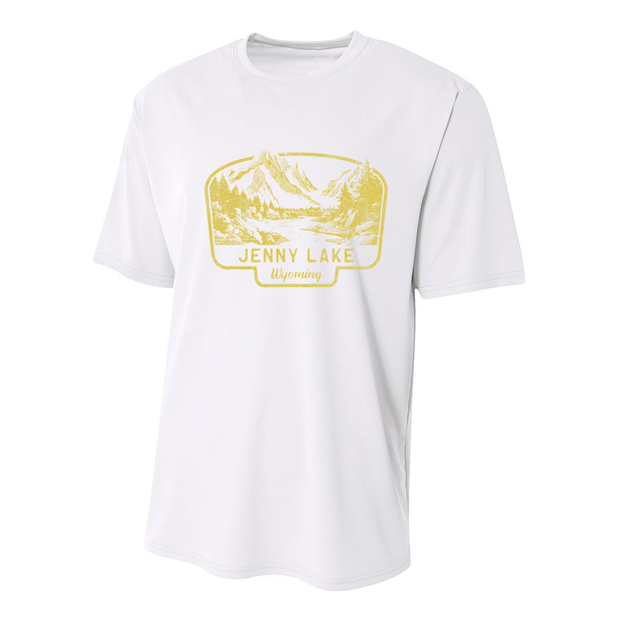 Jenny Lake Mountains Wyoming Hiking Outdoors Vintage Youth Performance Sprint T-Shirt