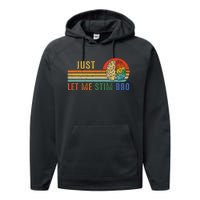 Just Let Me Stim Bro Funny Neurodiversity April Performance Fleece Hoodie