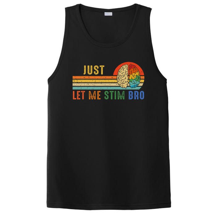 Just Let Me Stim Bro Funny Neurodiversity April PosiCharge Competitor Tank