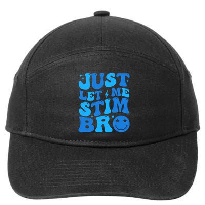 Just Let Me Stim Bro Smile Face Retro 7-Panel Snapback Hat