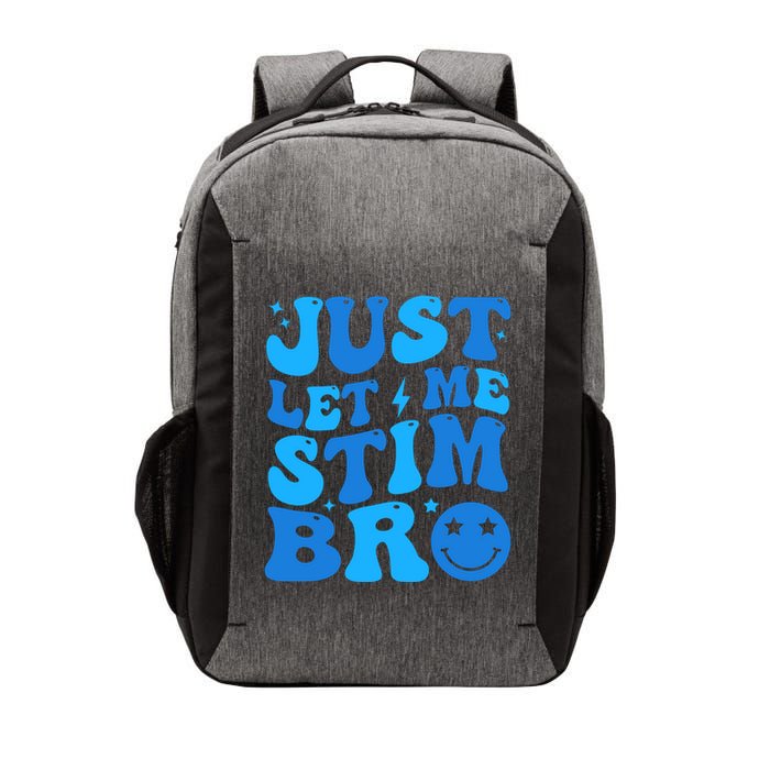Just Let Me Stim Bro Smile Face Retro Vector Backpack