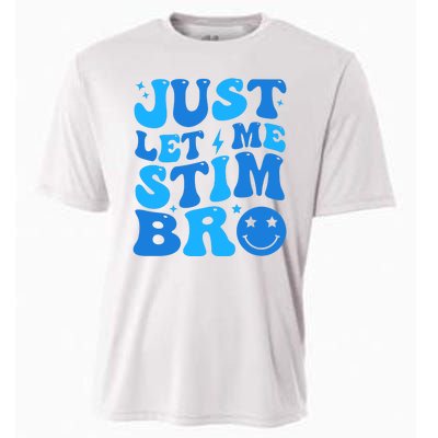 Just Let Me Stim Bro Smile Face Retro Cooling Performance Crew T-Shirt