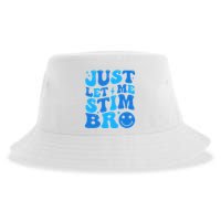 Just Let Me Stim Bro Smile Face Retro Sustainable Bucket Hat