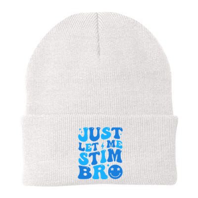 Just Let Me Stim Bro Smile Face Retro Beanie