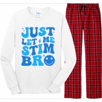 Just Let Me Stim Bro Smile Face Retro Long Sleeve Pajama Set