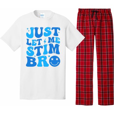 Just Let Me Stim Bro Smile Face Retro Pajama Set