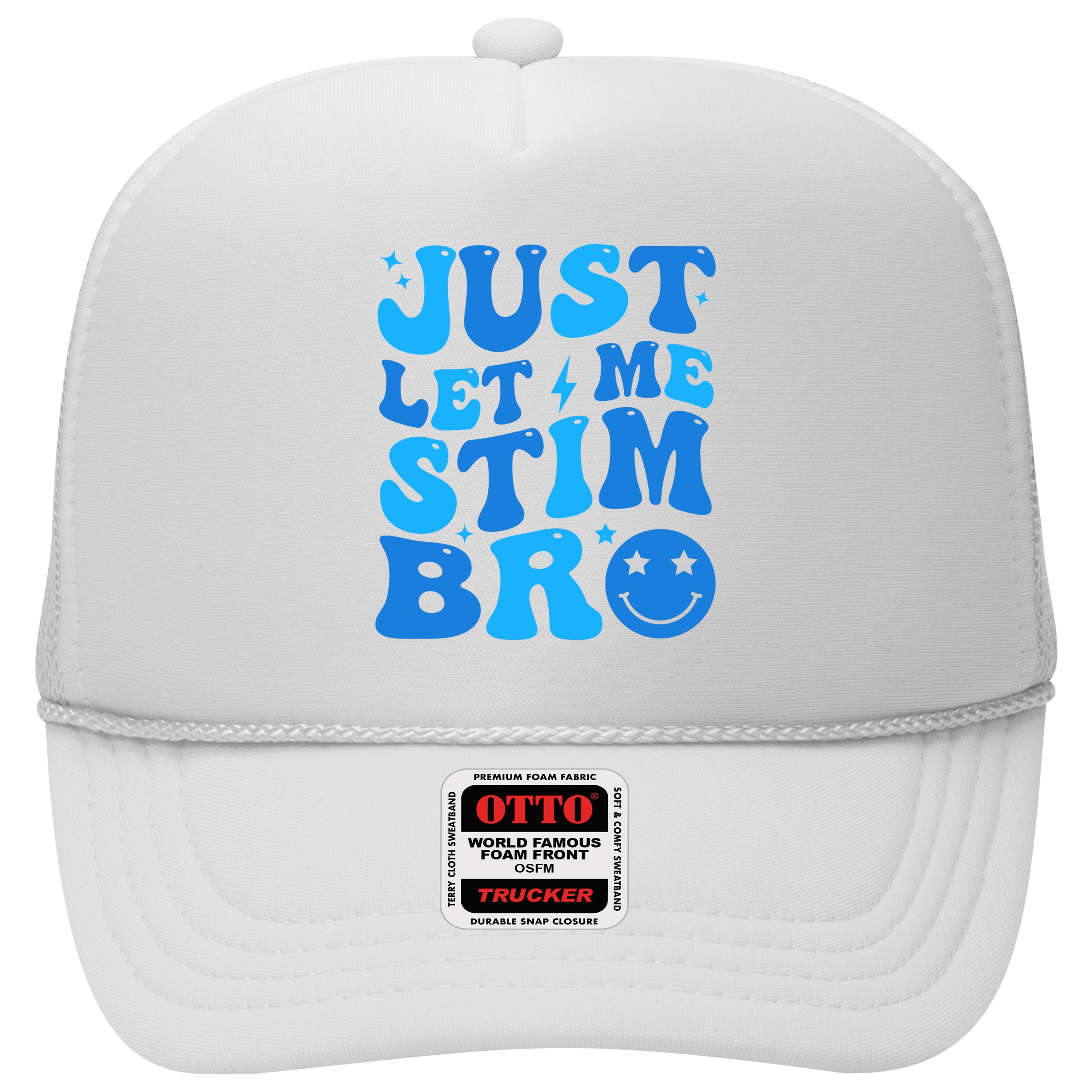Just Let Me Stim Bro Smile Face Retro Hat