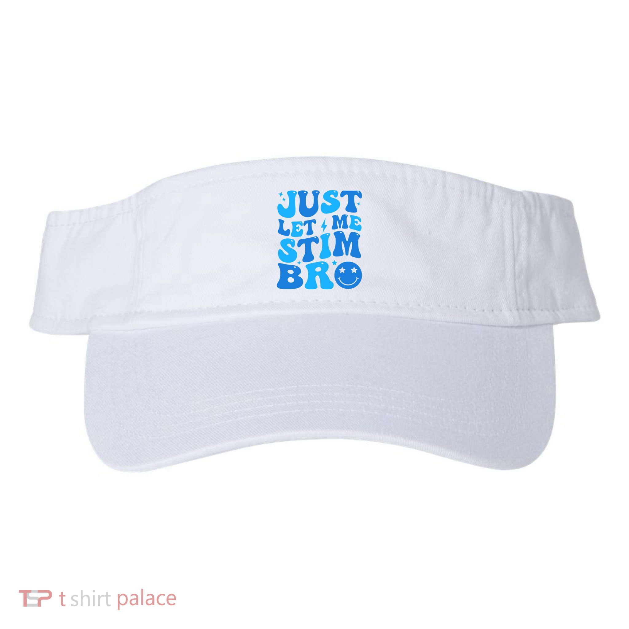 Just Let Me Stim Bro Smile Face Retro Visor