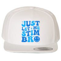 Just Let Me Stim Bro Smile Face Retro Wool Snapback Cap