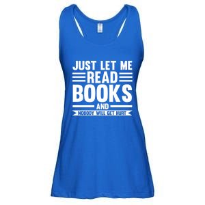 Just Let Me Read Books And Read Gift Ladies Essential Flowy Tank