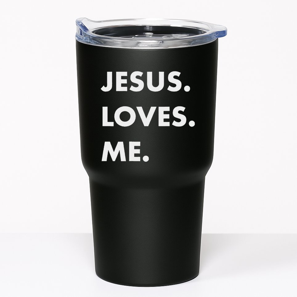 Jesus Loves Me Christian Believe God Love Faith Tumbler