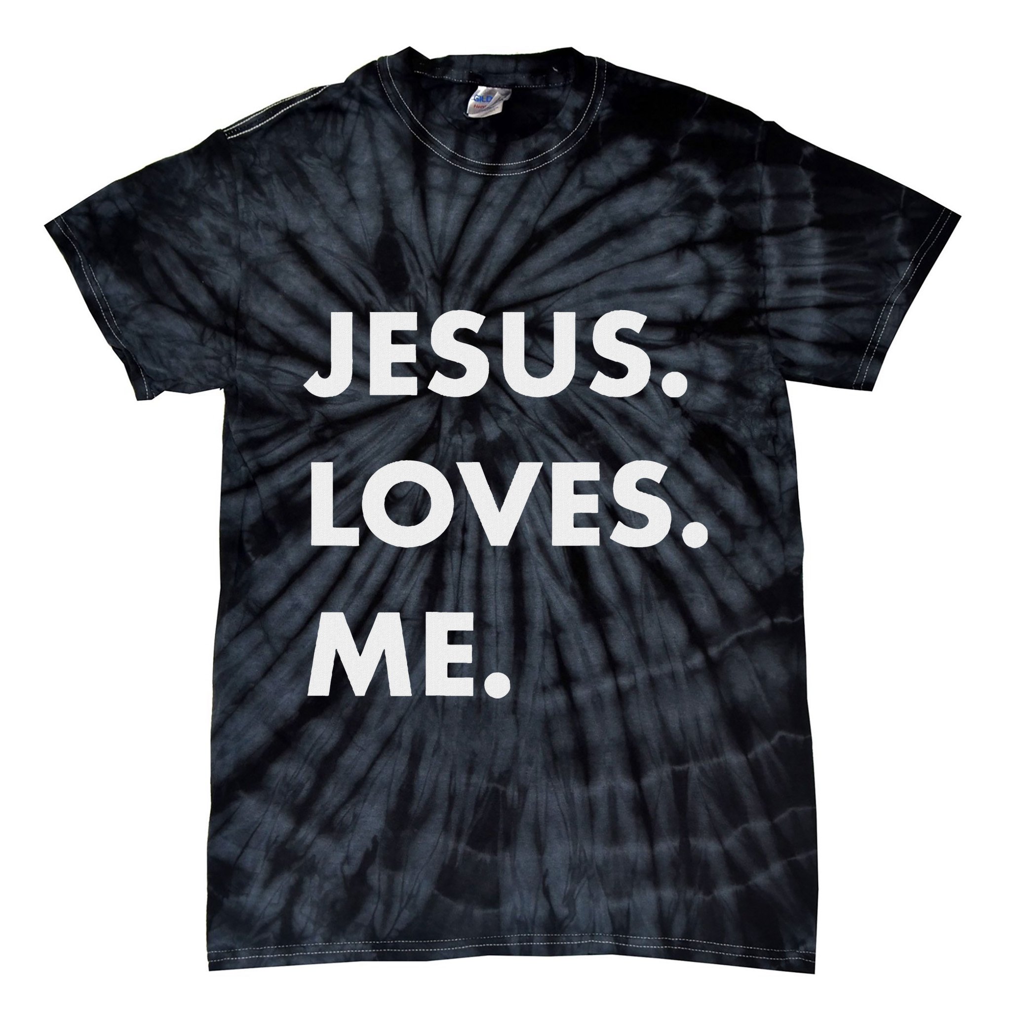 Jesus Loves Me Christian Believe God Love Faith Tie-Dye T-Shirt