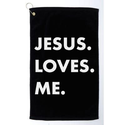 Jesus Loves Me Christian Believe God Love Faith Golf Towel