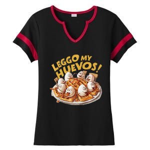 Jokes Leggo My Huevos! Ladies Halftime Notch Neck Tee