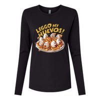 Jokes Leggo My Huevos! Womens Cotton Relaxed Long Sleeve T-Shirt