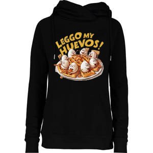 Jokes Leggo My Huevos! Womens Funnel Neck Pullover Hood