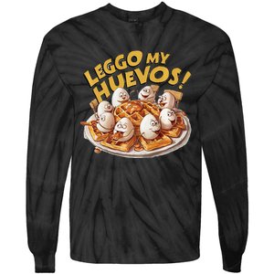 Jokes Leggo My Huevos! Tie-Dye Long Sleeve Shirt