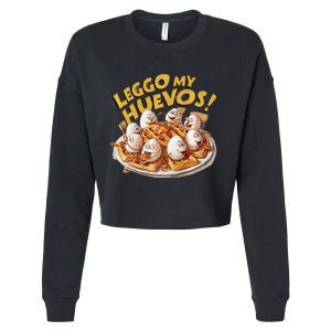 Jokes Leggo My Huevos! Cropped Pullover Crew