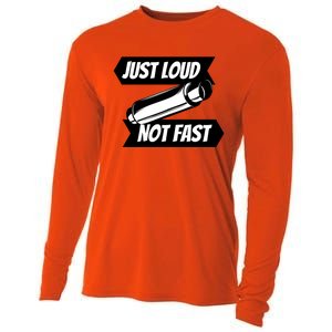 Just Loud Not Fast Funny Racing Drift Car Enthusiast Meme Gift Cooling Performance Long Sleeve Crew