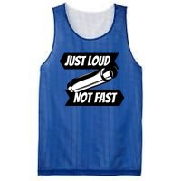 Just Loud Not Fast Funny Racing Drift Car Enthusiast Meme Gift Mesh Reversible Basketball Jersey Tank