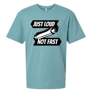 Just Loud Not Fast Funny Racing Drift Car Enthusiast Meme Gift Sueded Cloud Jersey T-Shirt