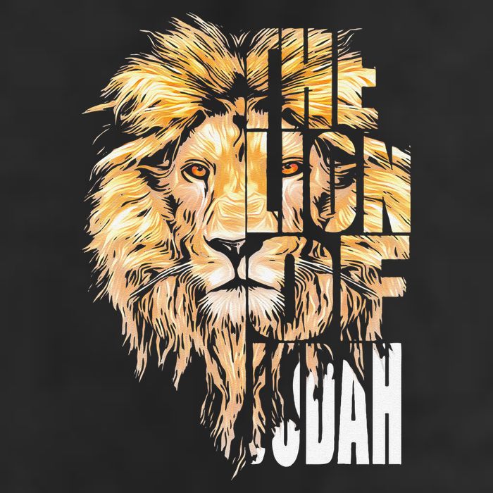 Jesus Lion Of Judah 7 Panel Mesh Trucker Snapback Hat