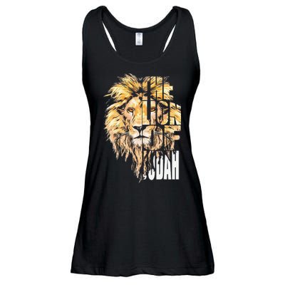 Jesus Lion Of Judah Ladies Essential Flowy Tank