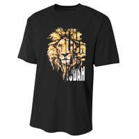 Jesus Lion Of Judah Performance Sprint T-Shirt