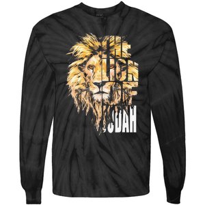 Jesus Lion Of Judah Tie-Dye Long Sleeve Shirt