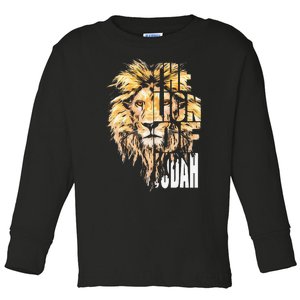 Jesus Lion Of Judah Toddler Long Sleeve Shirt