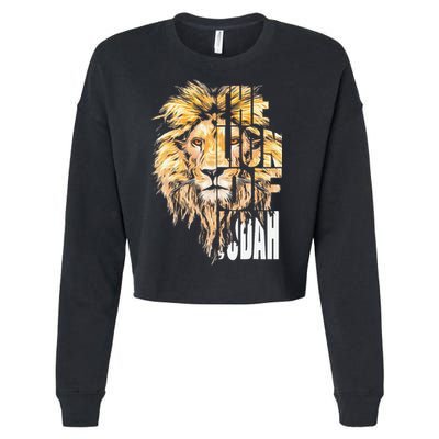 Jesus Lion Of Judah Cropped Pullover Crew
