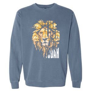 Jesus Lion Of Judah Garment-Dyed Sweatshirt