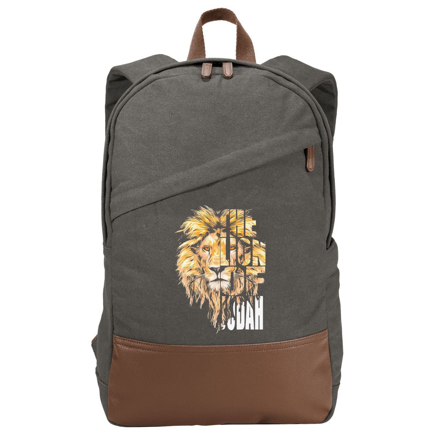 Jesus Lion Of Judah Cotton Canvas Backpack