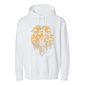 Jesus Lion Of Judah Garment-Dyed Fleece Hoodie