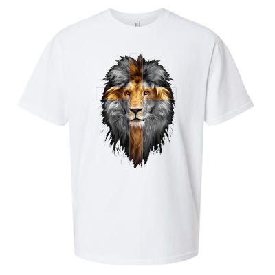 Jesus Lion Of Judah Sueded Cloud Jersey T-Shirt