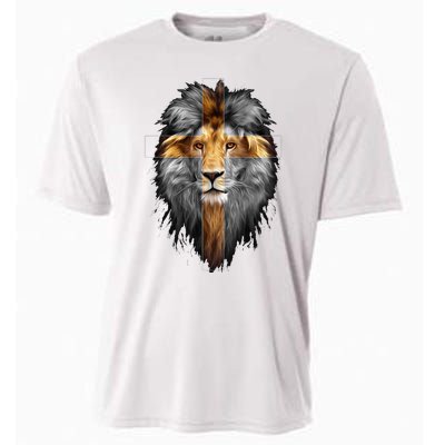 Jesus Lion Of Judah Cooling Performance Crew T-Shirt