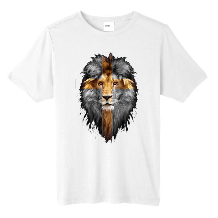 Jesus Lion Of Judah Tall Fusion ChromaSoft Performance T-Shirt