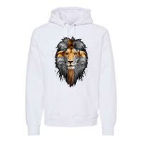 Jesus Lion Of Judah Premium Hoodie