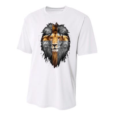 Jesus Lion Of Judah Performance Sprint T-Shirt