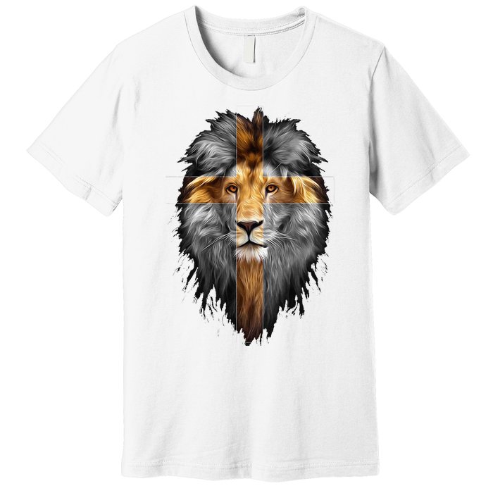 Jesus Lion Of Judah Premium T-Shirt