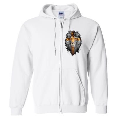 Jesus Lion Of Judah Full Zip Hoodie