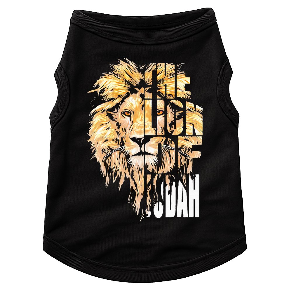 Jesus Lion Of Judah Christian Gift For Men Women Doggie Tank