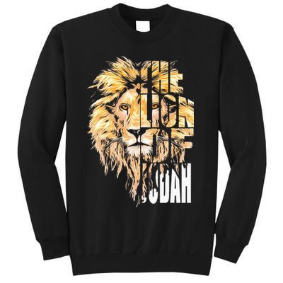 Jesus Lion Of Judah Christian Gift For Men Women Sweatshirt